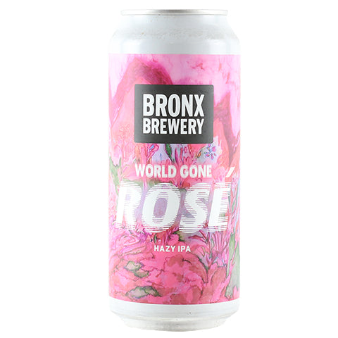 Bronx World Gone Rose Hazy IPA by Bronx Brewery, beer label