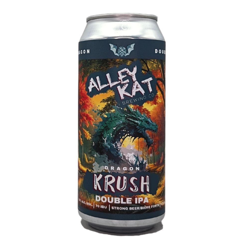 Dragon: Krush West Coast IPA by Alley Kat Brewing Company, beer label