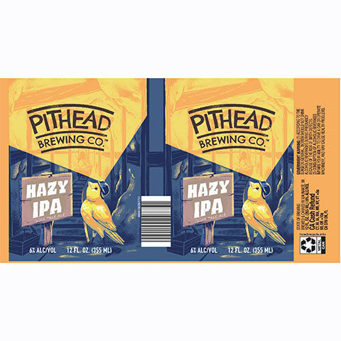 Pithead Hazy IPA by Pithead Brewing Co., beer label
