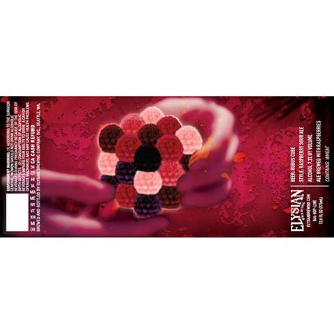 Elysian Rubus Cube Raspberry Sour Ale by Elysian Brewing Co, beer label