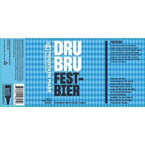 Dru Bru Festbier Oktoberfest Lager by Dru Bru, beer label