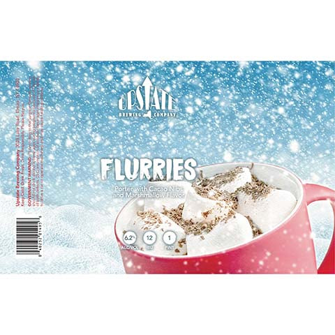 Upstate Flurries Porter by Upstate Brewing Co, beer label