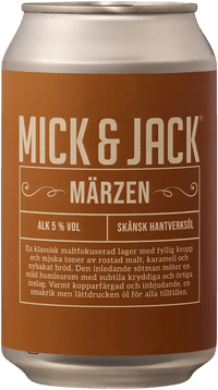 Märzen by Mick & Jack, beer label