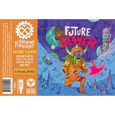The Brewing Projekt Future Slayer Berliner Weiss Ale by The Brewing Projekt, beer label
