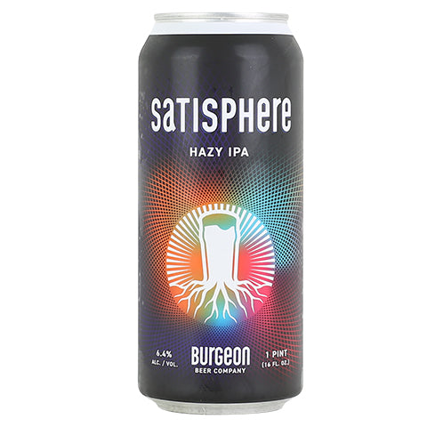 Burgeon Satisphere Hazy IPA by Burgeon Beer Company, beer label