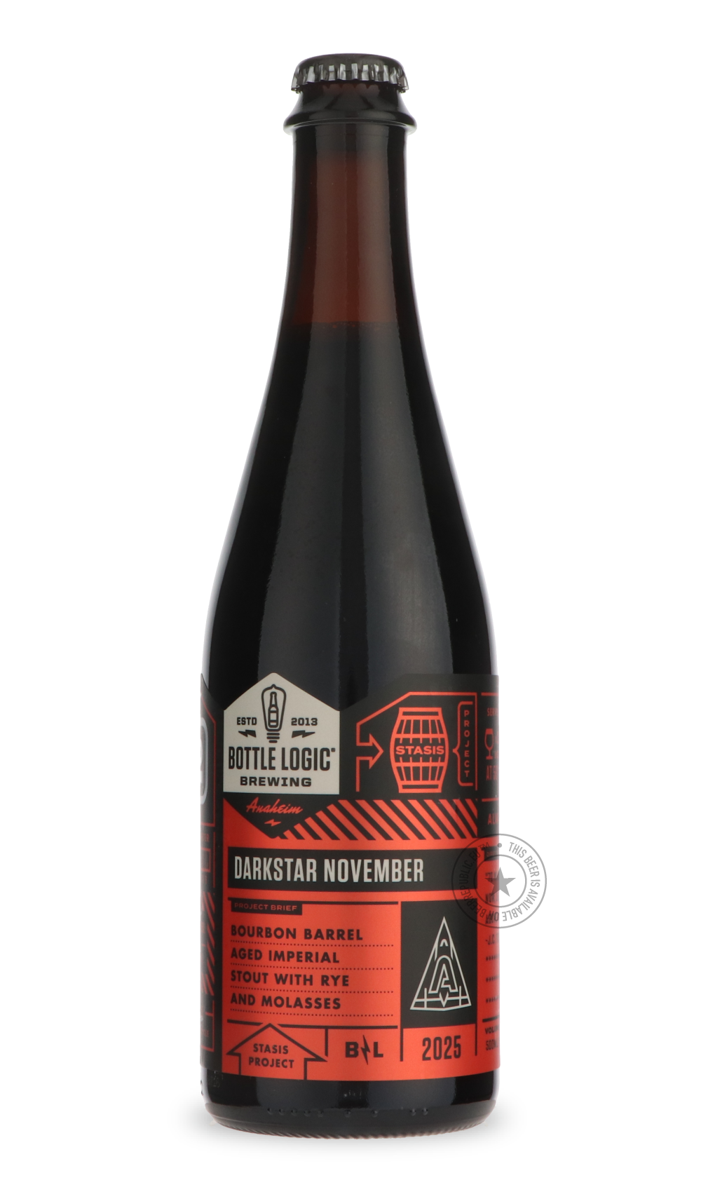 Darkstar November (2025) by Bottle Logic Brewing, beer label