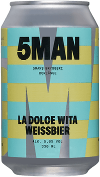 5mans La Dolce Wita Weissbier Aktiebolaget Femman by Aktiebolaget Femman, beer label