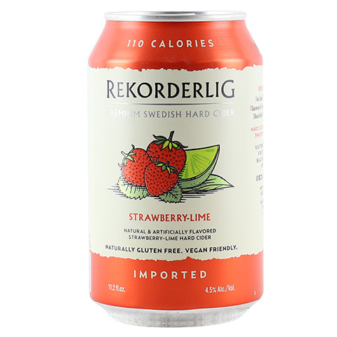 Rekorderlig Strawberry-Lime Cider by Rekorderlig Cider, beer label