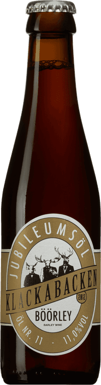 Jubileum Barley Wine by Klackabackens Bryggeri, beer label
