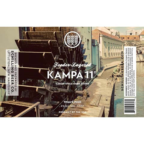 Schilling Kampa 11° Dark Lager by Schilling Beer Co, beer label