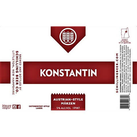 Schilling Konstantin Austrian Marzen by Schilling Beer Co, beer label