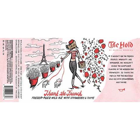 Revelry Thank the French Wild Ale by Revelry Brewing Co., beer label