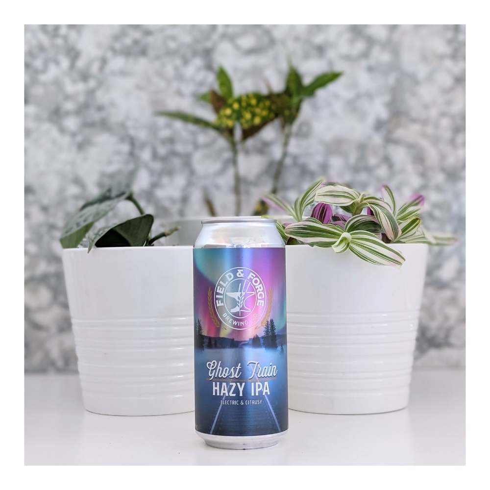 Ghost Train Hazy IPA by Field & Forge Brewing Co., beer label