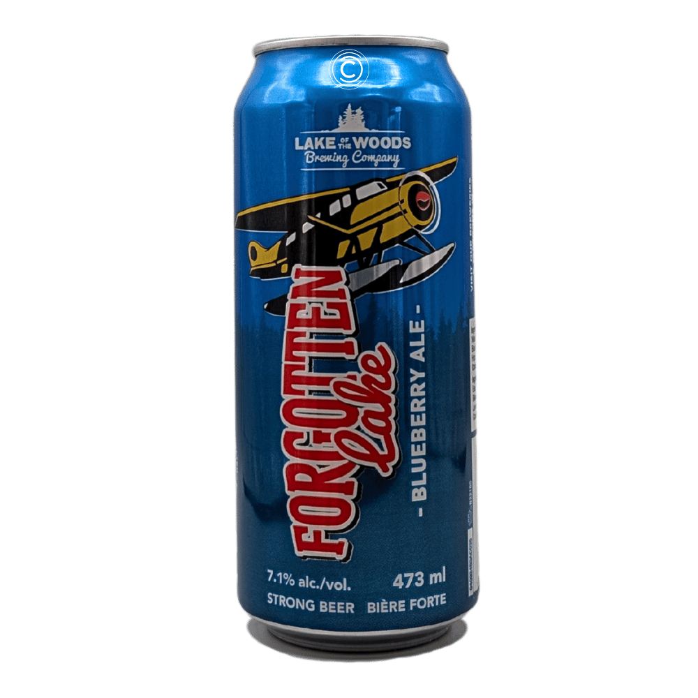 Forgotten Lake Blueberry Ale by Lake of the Woods Brewing Company, beer label