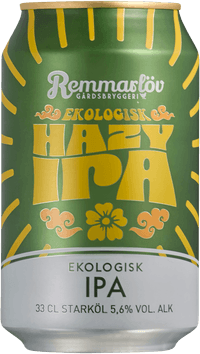 Hazy IPA Ekologisk by Remmarlöv Gårdsbryggeri, beer label