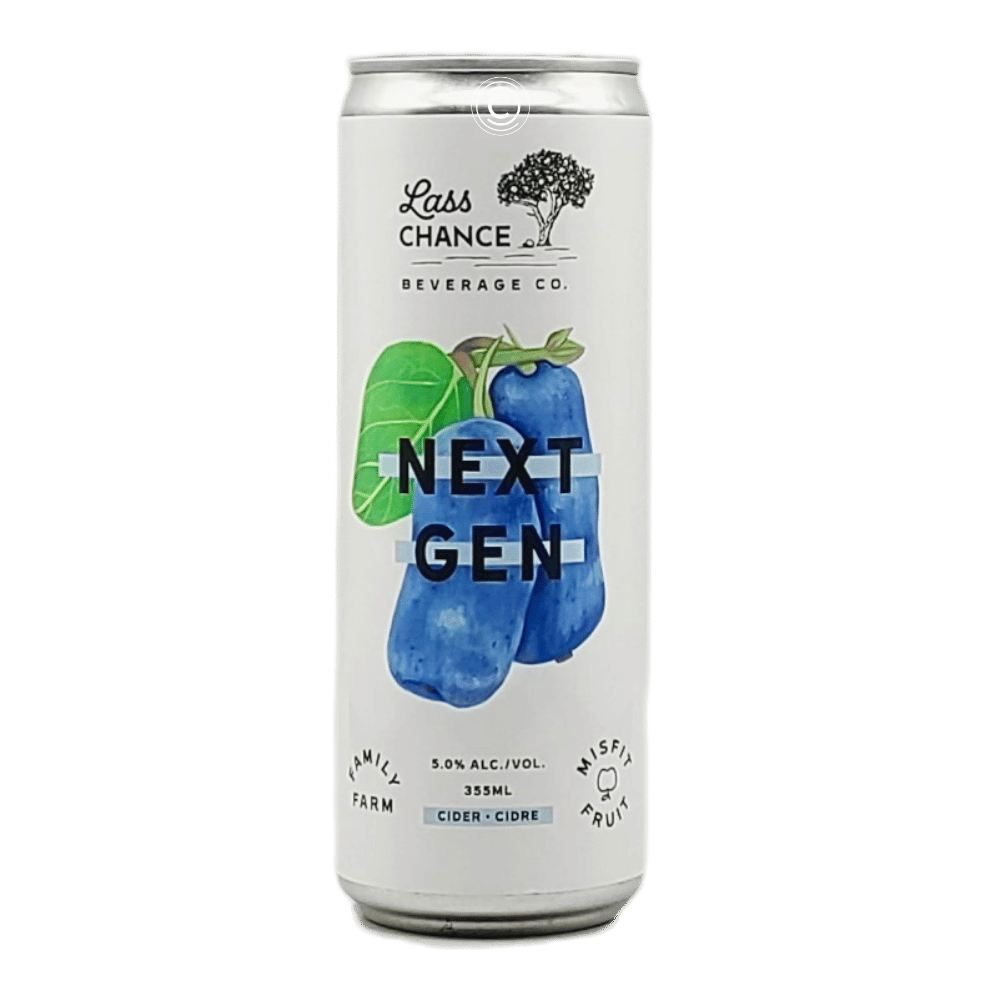 Next Gen Haskap Cider by Lass Chance Cider, beer label