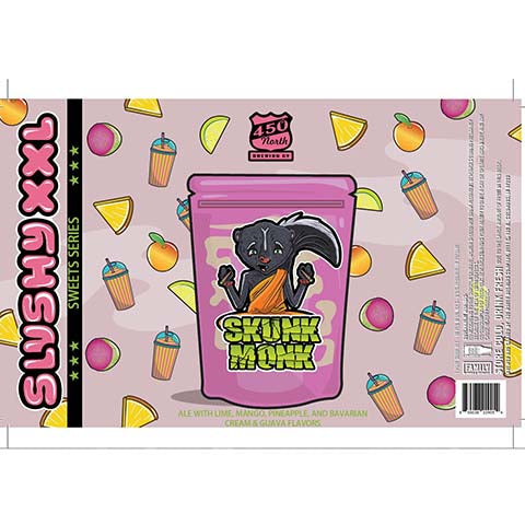 450 North Skunk Monk Slushy XXL Sour Ale by 450 North Brewing Company, beer label