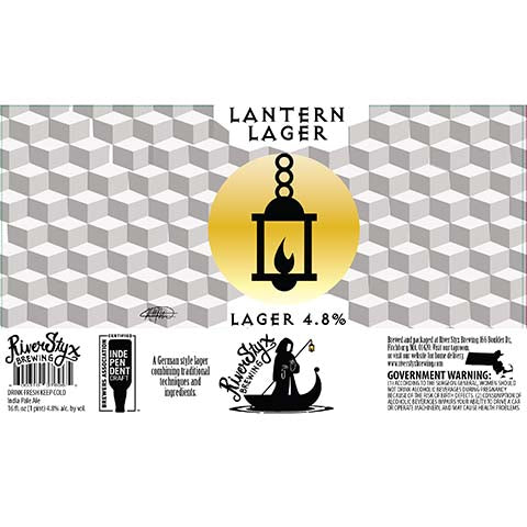 River Styx Lantern Lager by River Styx Brewing, beer label