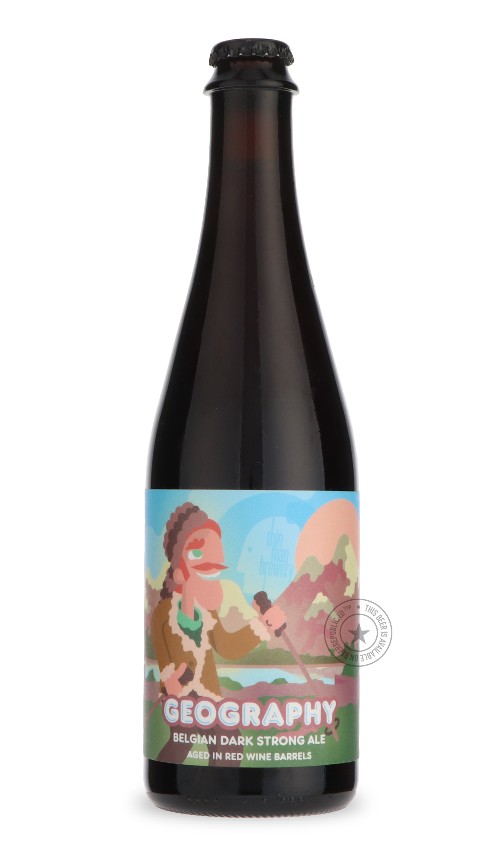 Geography by Thin Man Brewery, beer label