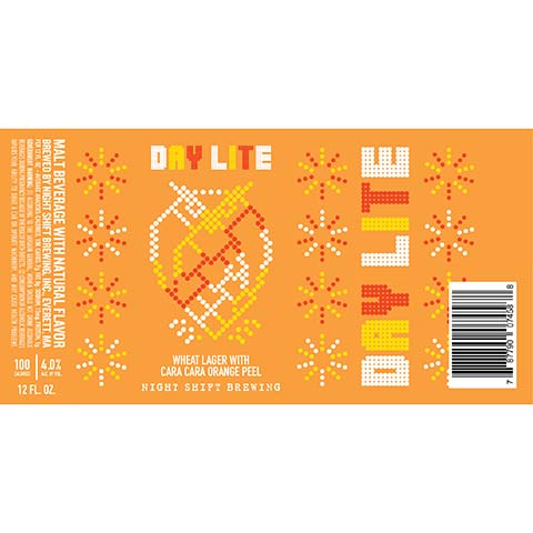 Day Lite Wheat Lager by Night Shift Brewing, beer label