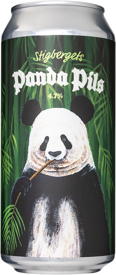 Panda Pils by Stigbergets Bryggeri, beer label
