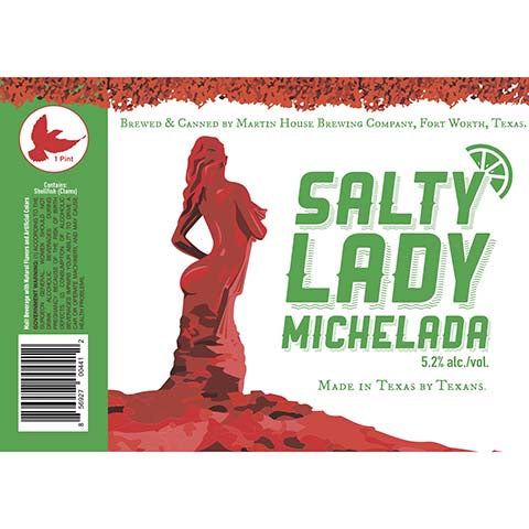 Martin House Salty Lady Michelada by Martin House Brewing Company, beer label