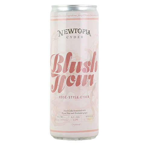 Newtopia Blush Hour Cider by Newtopia Cyder, beer label