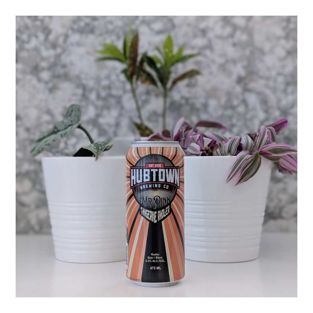 Co. Mr. Pink Tangerine Radler by Hub Town Brewing, beer label