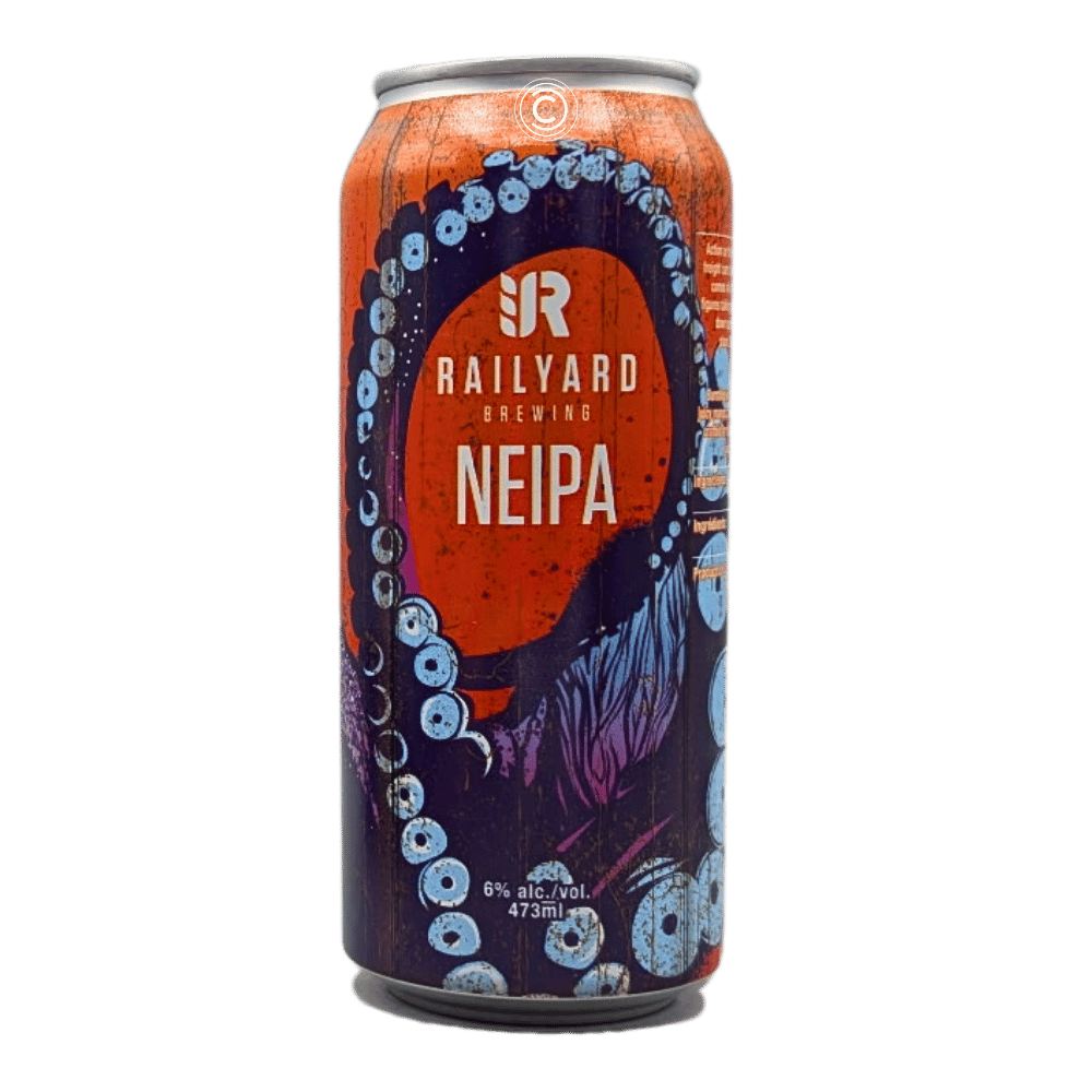NEIPA by Railyard Brewing Company, beer label