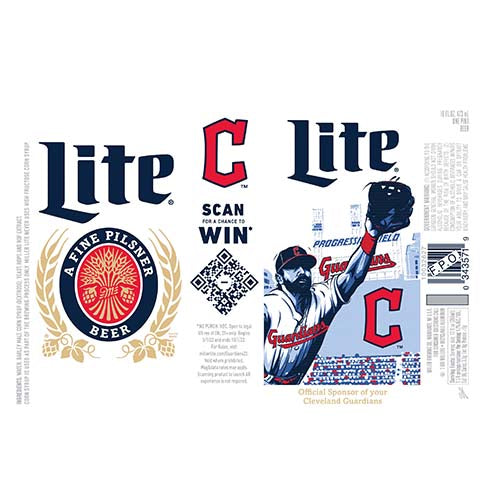 Miller Lite C Guardians Pilsner by Miller Brewing Company, beer label