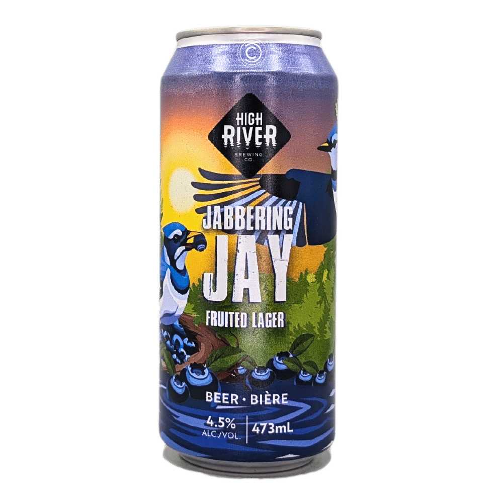Co. Jabbering Jay Fruited Lager by High River Brewing Company, beer label
