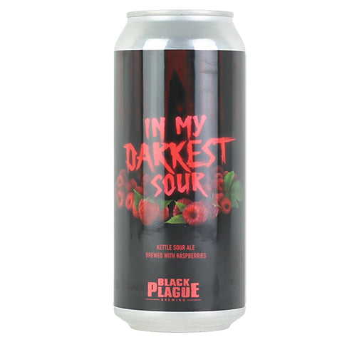 Black Plague In My Darkest Sour (Raspberry) by Black Plague Brewing, beer label