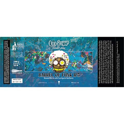 Odd Breed Barrel Of Funk #5 Blended Wild Ale by Odd Breed Wild Ales, beer label
