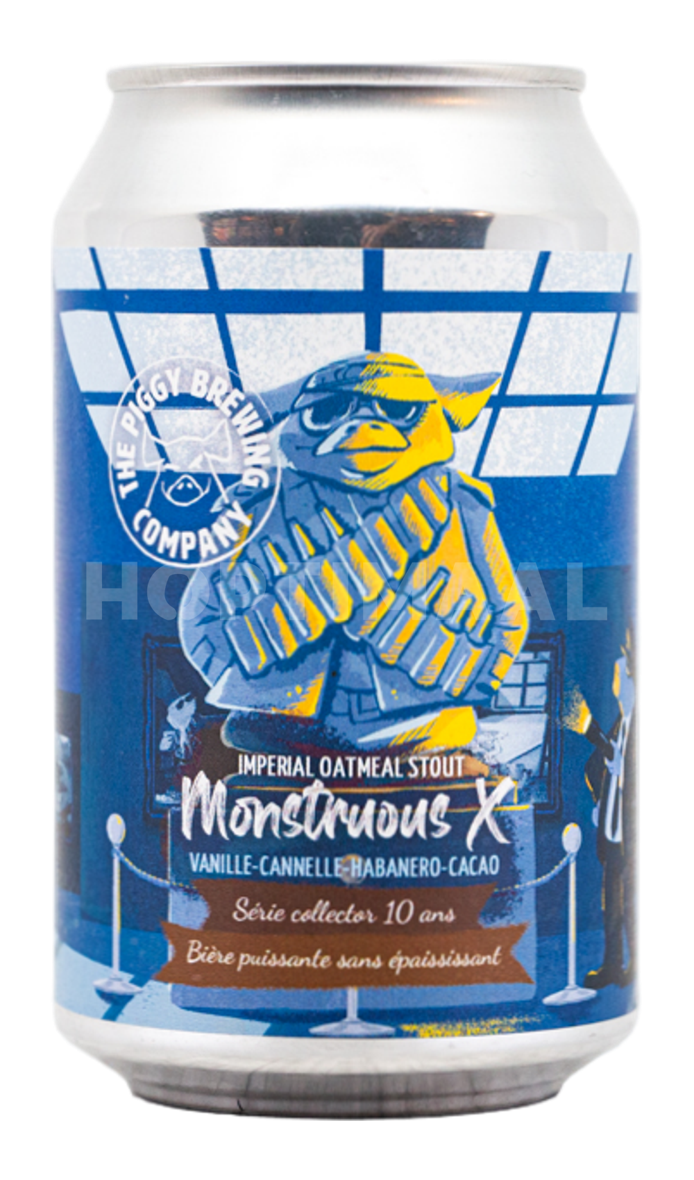 The Piggy Monstruous X by The Piggy Brewing Company, beer label