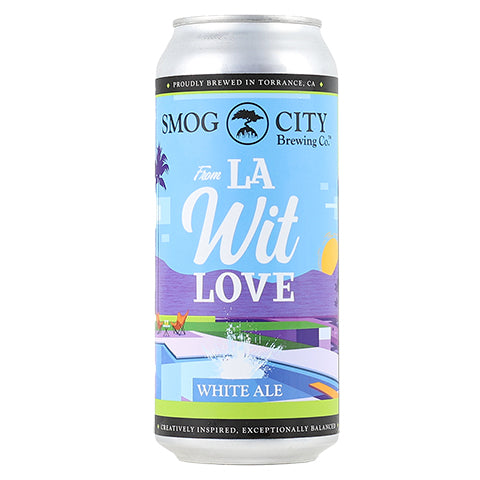 Smog City From LA Wit Love White Ale by Smog City Brewing, beer label