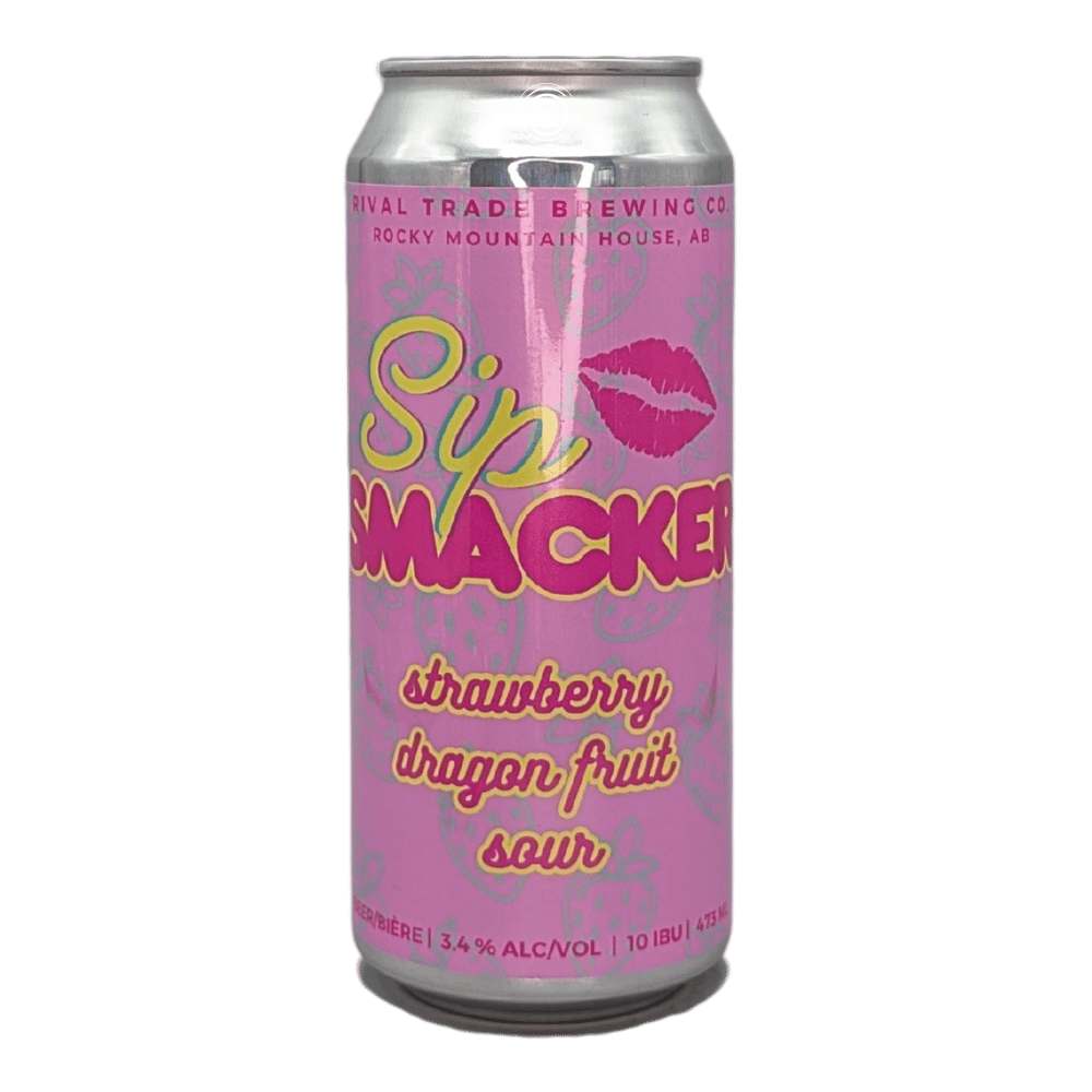 Co. Sip Smacker Strawberry Dragon Fruit Sour by Rival Trade Brewing, beer label