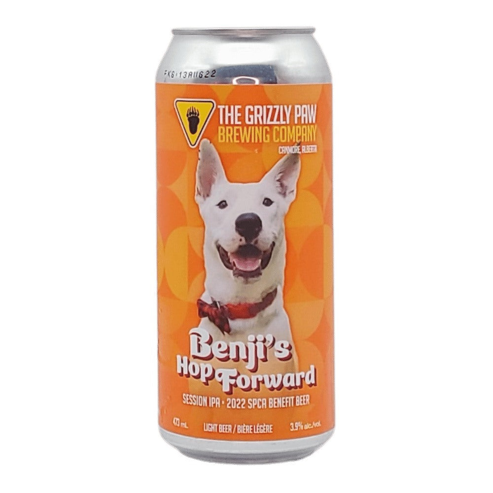 Benji's Hop Forward Session IPA by The Grizzly Paw Brewing Company, beer label