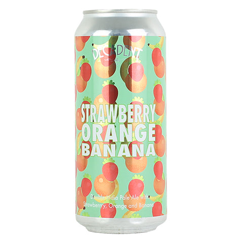 Decadent Strawberry Orange Banana IPA by Decadent Ales, beer label