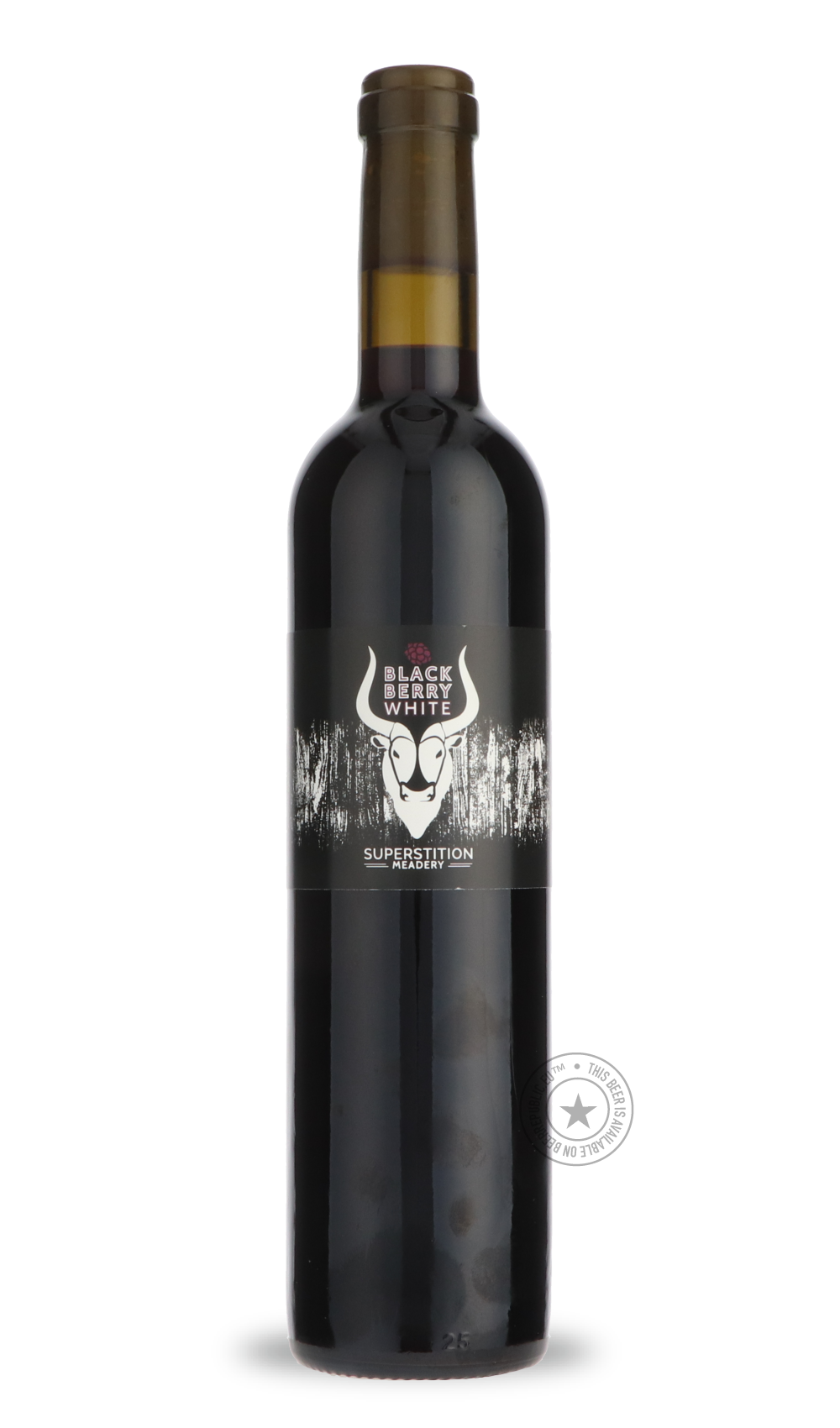 Black Berry White by Superstition Meadery, beer label