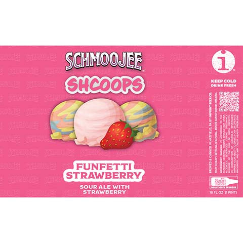 Imprint Shcoops Funfetti Strawberry Sour Ale by Imprint Beer Company, beer label