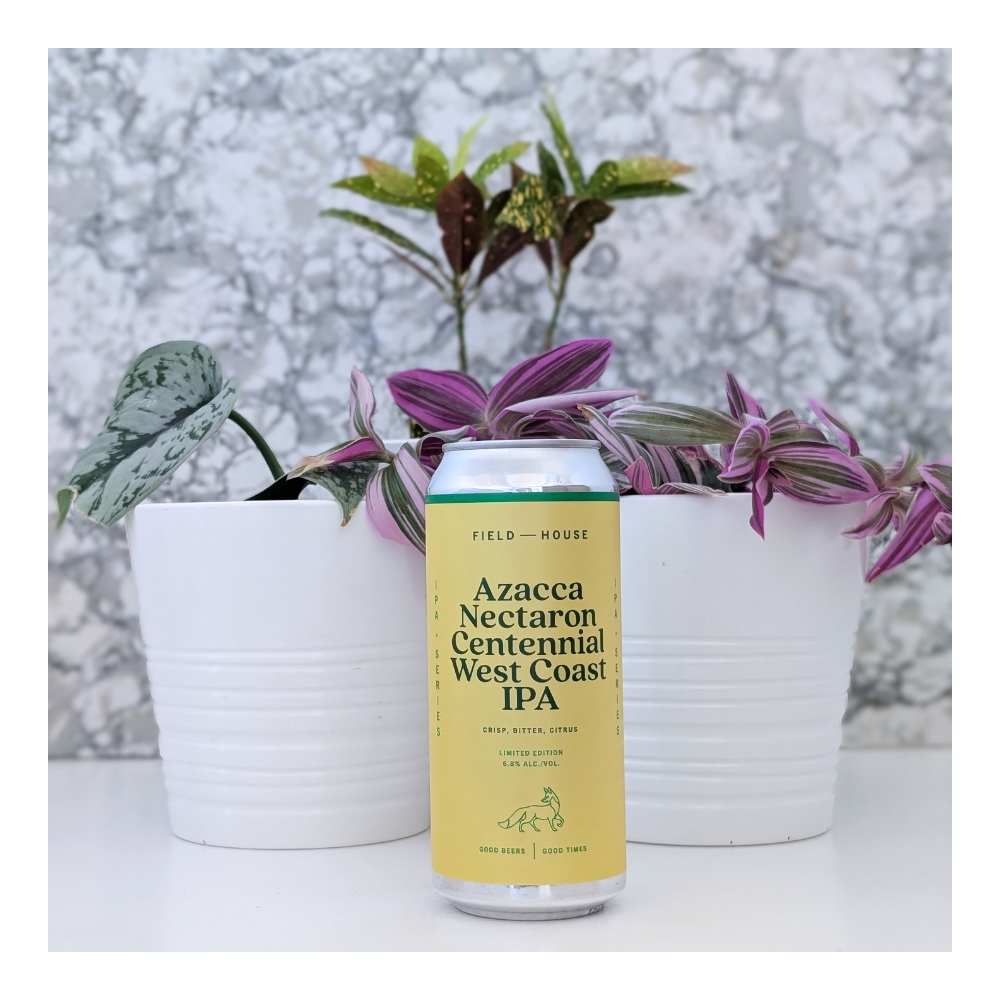 Azacca Nectaron Centennial West Coast IPA by Field House Brewing Co., beer label