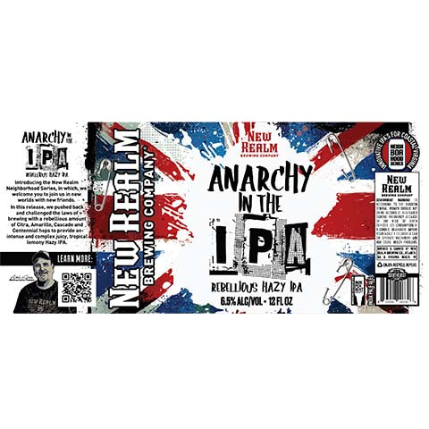 New Realm Anarchy In The IPA by New Realm Brewing, beer label