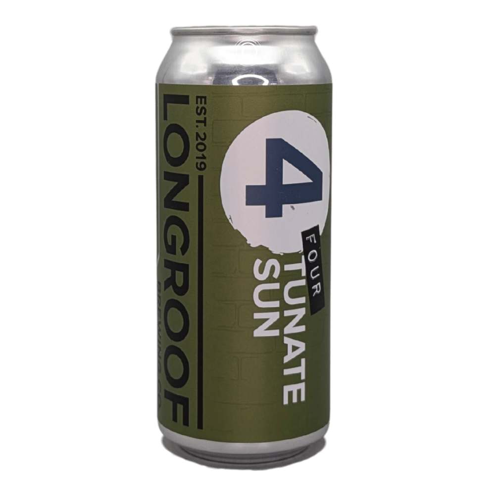 Fourtunate Son Hazy Trinity IPA by Longroof Brewing, beer label