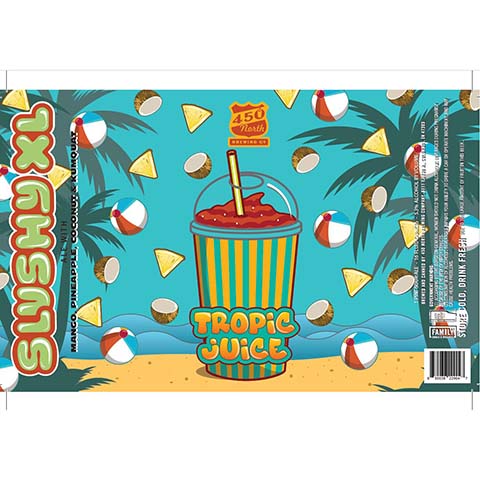 450 North Tropic Juice Slushy XL Ale by 450 North Brewing Company, beer label