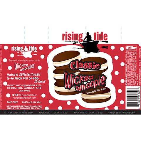 Rising Tide Classic Wickea Whoopie Stout by Rising Tide Brewing Co, beer label
