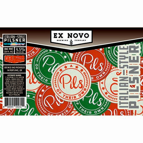 Ex Novo A Pils of Their Own Pilsner by Ex Novo Brewing Co, beer label