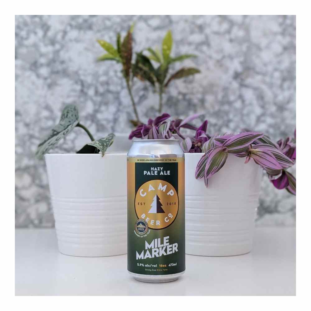 Mile Marker Foggy Pale Ale by Camp Beer Co., beer label