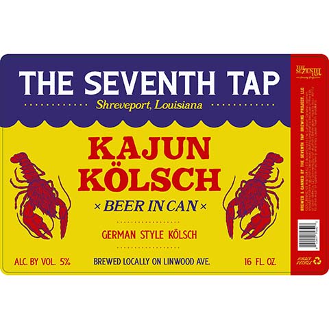 The Seventh Tap Kajun Kolsch by The Seventh Tap Brewing, beer label