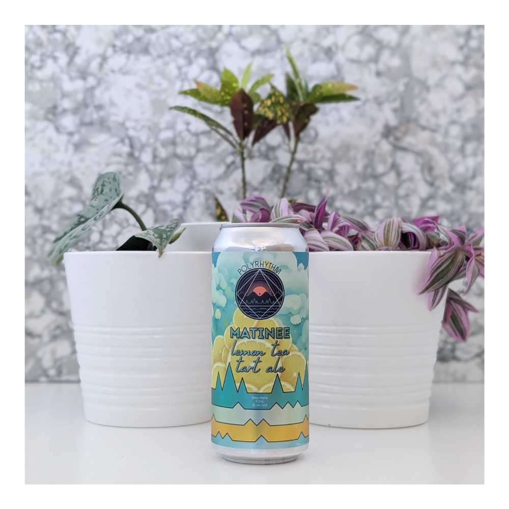 Matinee Lemon Cream Tea Tart Ale by Polyrhythm Brewing, beer label
