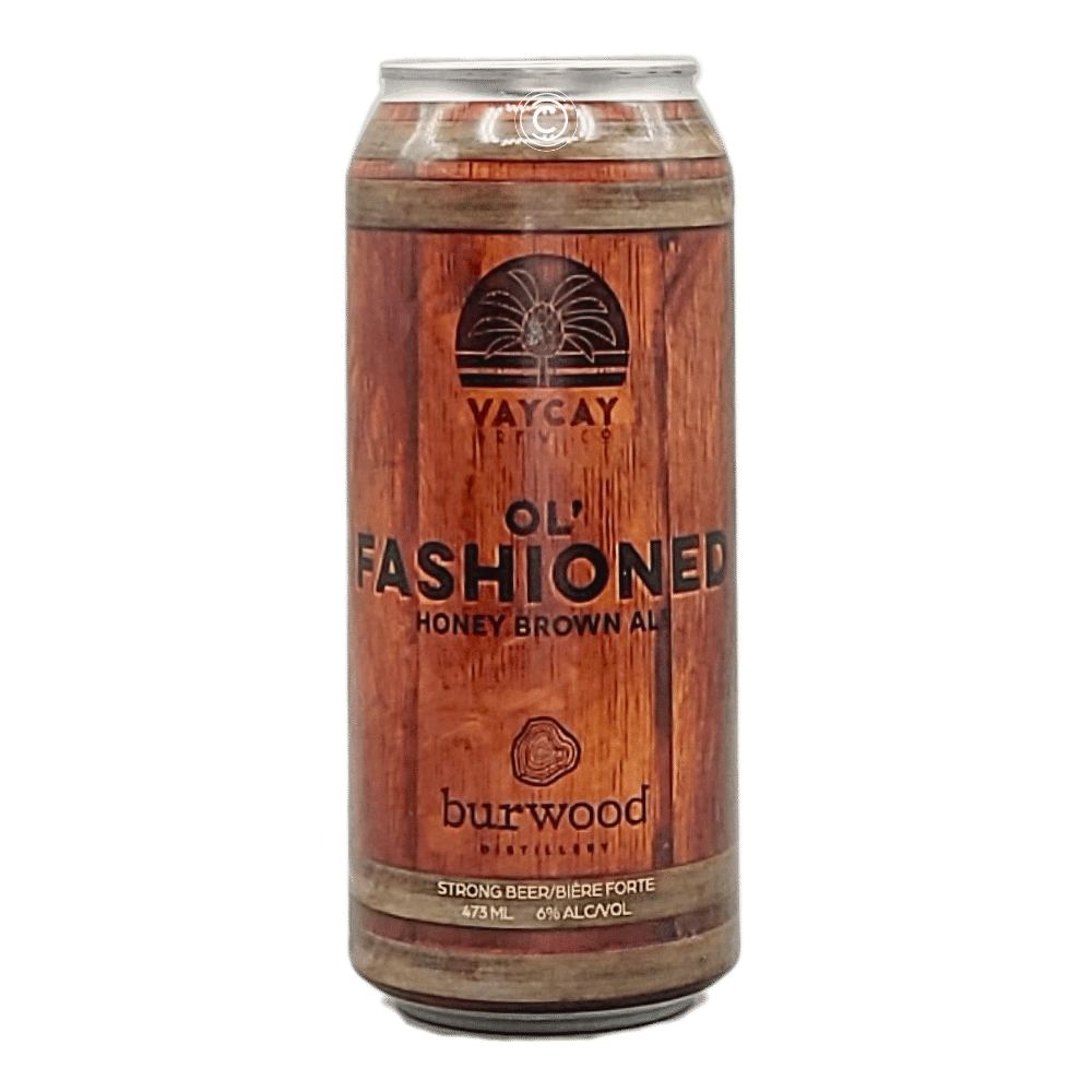 Ol' Fashioned Honey Brown Ale by Vaycay Brew Co., beer label